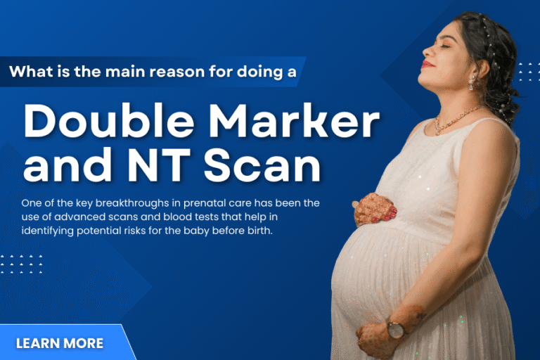 What is the main reason for doing a double marker and NT scan?