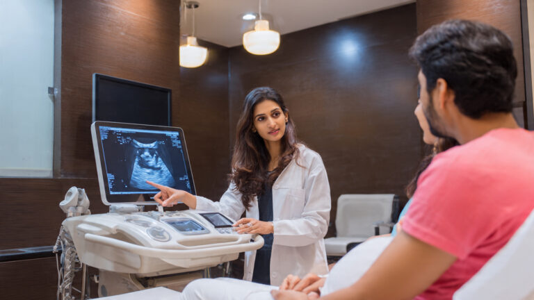 how do doctors scan all parts of baby